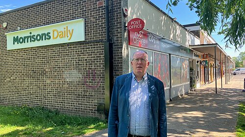 Stephen Fenton at Woodthorpe Post Office