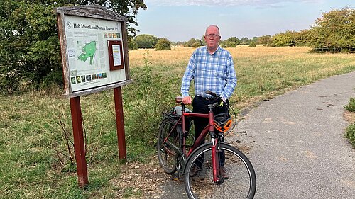 Attached is a photo of Cllr Fenton on Hob Moor and a screen shot of the Facebook post from North Yorkshire Police following the incident when cattle were chased on the Moor.