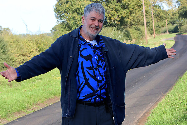 Christian Vassie with the newly resurfaced Broad Highway