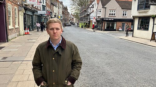Cllr Ashley Mason in Micklegate