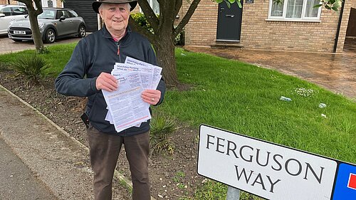 Cllr Orrell with Matchday Parking Surveys